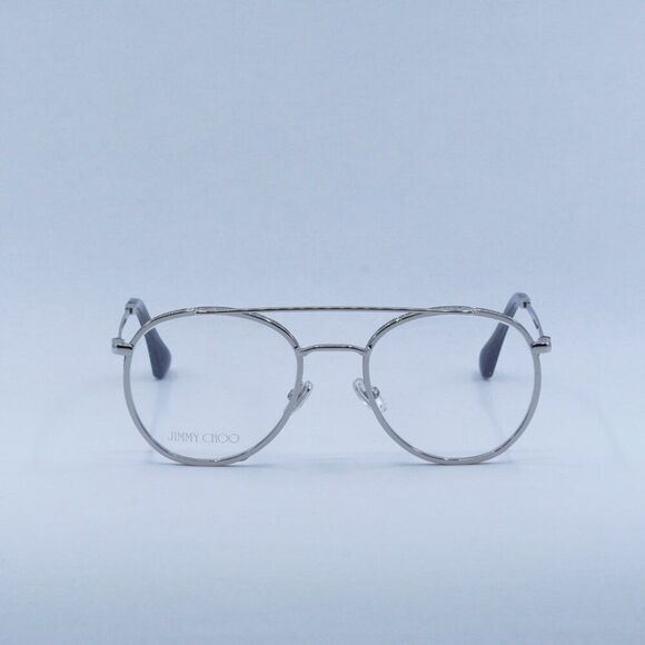 Jimmy Choo JC230 0YB7 00 Eyeglasses Silver 51mm Round Frame - Picture 3 of 9